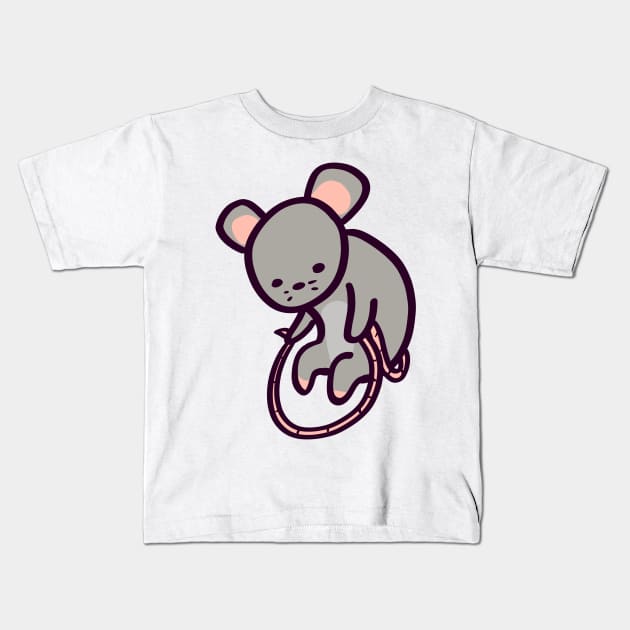 Cute Rat Tail Jump Rope Kids T-Shirt by ThumboArtBumbo